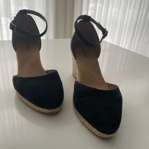 Black Ankle-strap Espadrilles